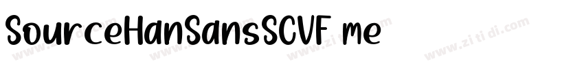 SourceHanSansSCVF me字体转换